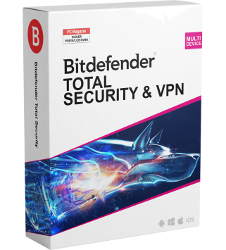 Bitdefender Total Security & VPN 2022 10 Geräte 1 Jahr (deutsch)