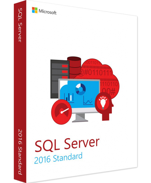 Microsoft SQL Server 2016 Standard inkl. 10 Clients (CALs) Deutsch/Multilingual ESD