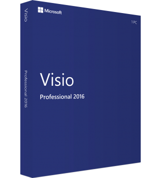 Microsoft Visio Professional 2016 Deutsch/Multilingual (D87-07114)