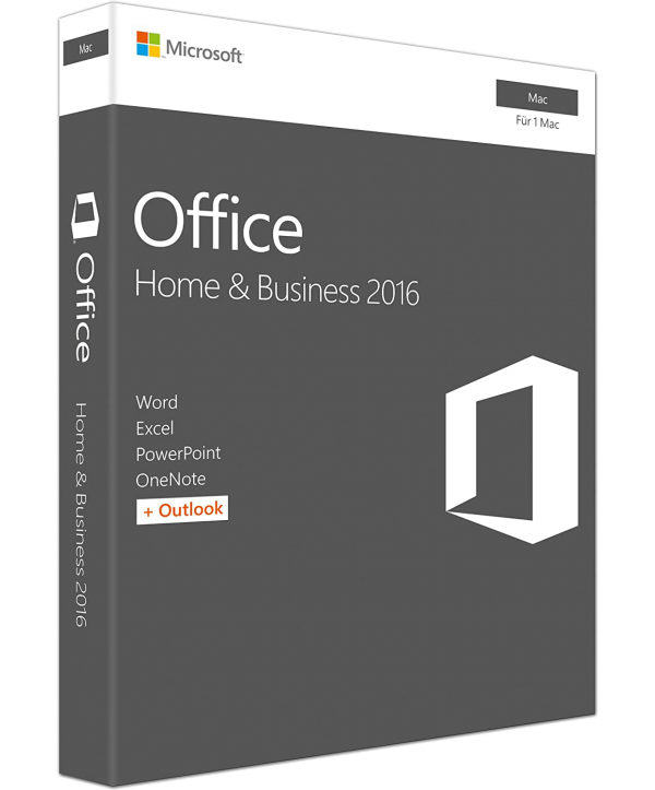 Microsoft Office 2016 Home and Business fuer Mac Deutsch/Multilingual (W6F-00627)