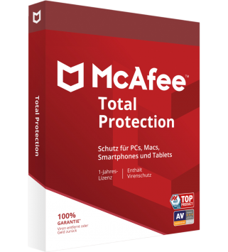 McAfee Total Protection 5 Geräte 1 Jahr